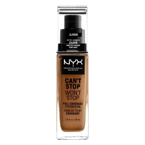 Nyx Professional Makeup Can&Apos T Stop Won&Apos Full Coverage Foundation 30Ml Almond