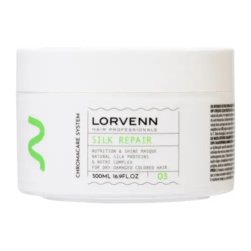 Chromacare System Silk Repair Mask 500Ml Lorvenn Hair Professionals μαλλιά Ενυδατωση - Θρεψη Μάσκα Μαλλιών
