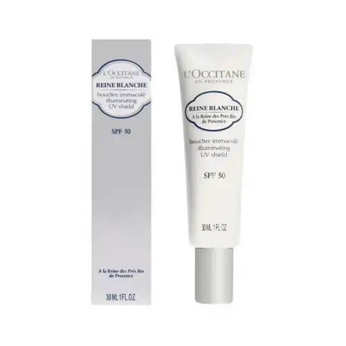 Reine Blanche Illuminating Uv Shield Spf50 30Ml L''occitane Πρόσωπο Αντιηλιακη Προστασια Κρέμα Αντιηλιακής Προστασίας
