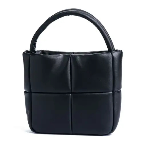 Δερμάτινο Τσαντάκι Puffy - Μαύρο My Own αξεσουάρ Τσάντες-Πορτοφόλια