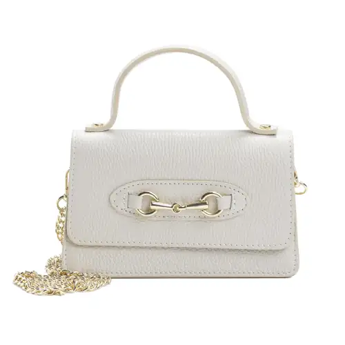 Δερμάτινο Τσαντάκι Χειρός - Μπεζ My Own αξεσουάρ Τσάντες-Πορτοφόλια