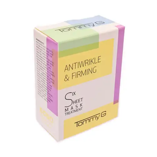 6 Sheet Mask Antiwrinkle Firming Tommy G Πρόσωπο Ενυδατωση - Αντιγηρανση Μάσκες Προσώπου