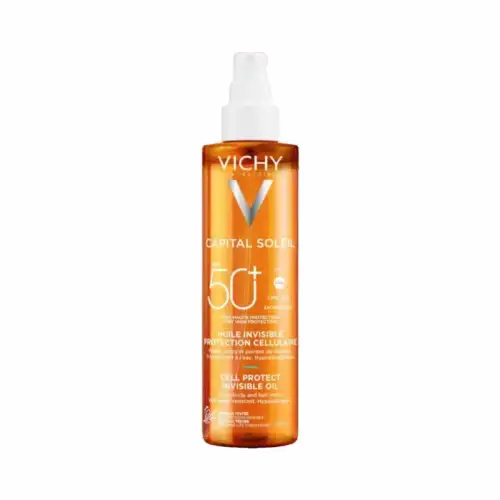 Vichy Capital Soleil Cell Protect Invisible Oil Αντηλιακο Λαδι Spf50+ 200Ml