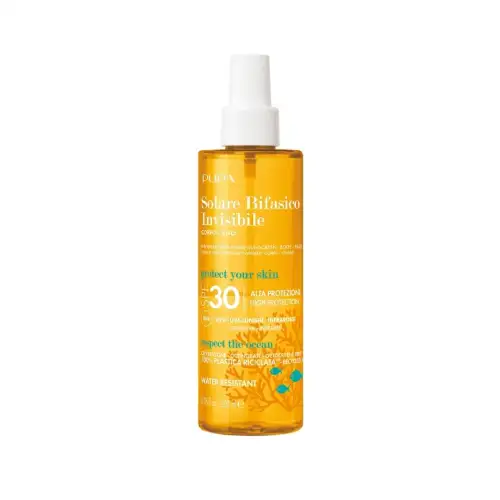 Invisible Two-Phase Sunscreen Body - Face Spf30 200Ml Pupa Milano Πρόσωπο Αντιηλιακη Προστασια Αντιηλιακό