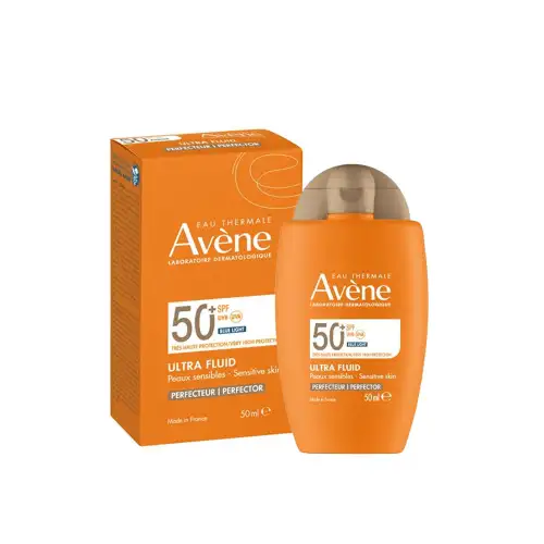 Avene Ultra Fluid Spf50+ Perfecteur Αντηλιακη Κρεμα Προσώπου με Χρωμα 50Ml