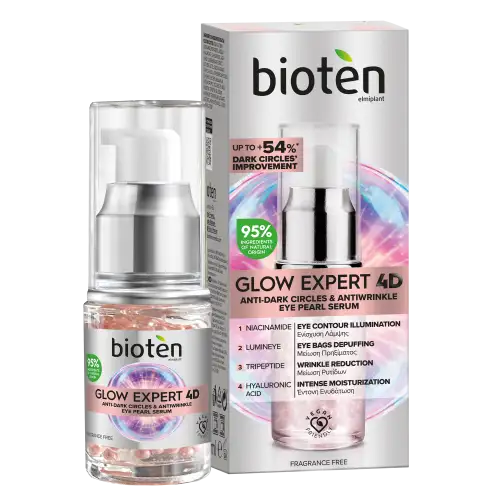 Glow Expert 4D Αντιρυτιδικός Ορός Ματιών 15Ml Bioten Πρόσωπο Ματια - Λαιμος Χειλη Serum