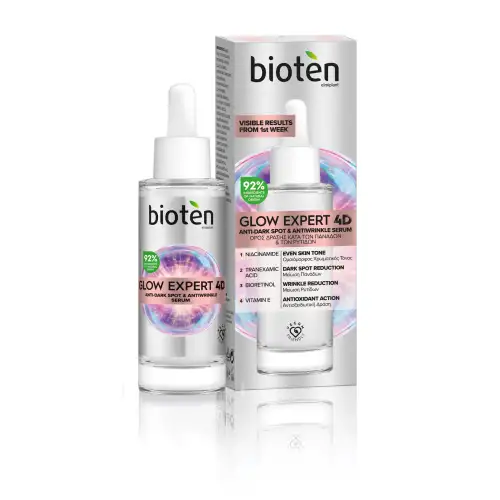 Bioten Glow Expert 4D Ορος Δρασης Κατα των Παναδων Ρυτιδων 30Ml
