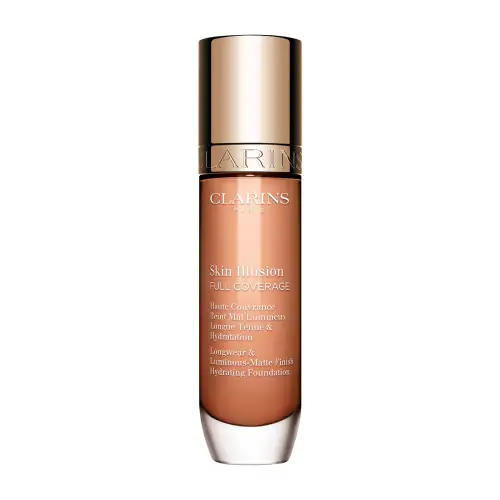 Clarins - Skin Illusion Full Coverage Υψηλή Φυσική Κάλυψη Ματ Λαμπερό Τελείωμα Μακιγιάζ Επιδερμίδα Foundation