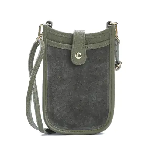 Σουέντ Θήκη Κινητού - Χακί My Own αξεσουάρ Τσάντες-Πορτοφόλια