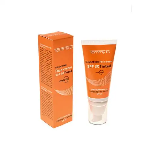 Tinted Sunscreen Face Cream Spf30 50Ml Tommy G Πρόσωπο Αντιηλιακη Προστασια Αντιηλιακό