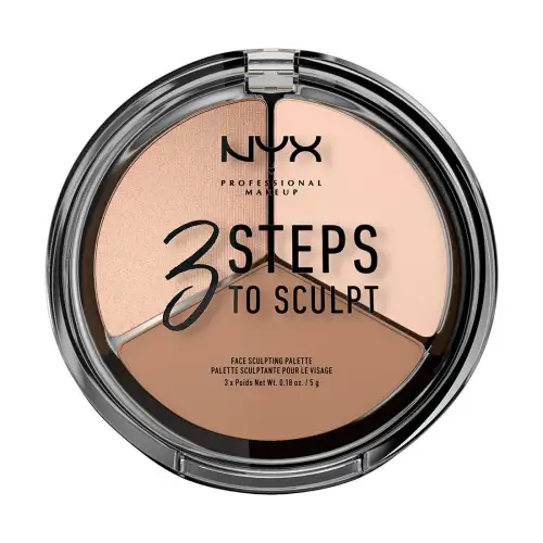 3 Steps To Sculpt Face Sculpting Palette 5Gr Nyx Professional Makeup Μακιγιαζ Καλυψη Contouring