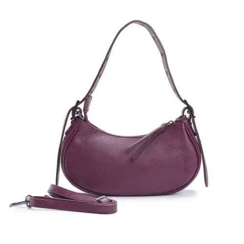 Δερμάτινο Τσαντάκι Ώμου - Βουργουνδί My Own αξεσουάρ Τσάντες-Πορτοφόλια