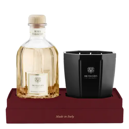 Dr Vranjes Rosa Tabacco Holidy Set Diffuser And Candle