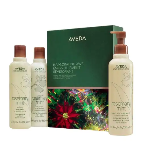 Aveda Invigorating Awe Rosemary Mint Hair Body Essentials Gift Set