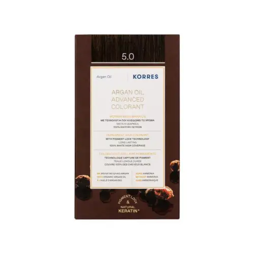 Korres Argan Oil Advanced Colorant 145Ml 5 0 Καστανό Ανοιχτό