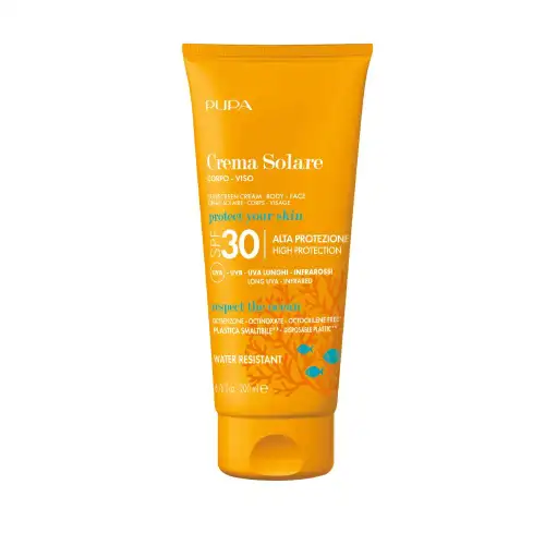 Sunscreen Cream Body-Face Spf30 200Ml Pupa Milano Πρόσωπο Αντιηλιακη Προστασια Αντιηλιακό