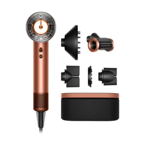 Dyson Hd16 Supersonic Nural Straight+Wavy Amber Silk Gift Pack Σεσουαρ Μαλλιων