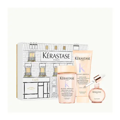 Limited Edition Set Gloss Absolu Travel Icons για Λεία Λαμπερά Μαλλιά Kerastase μαλλιά Επαγγελματικα Προϊοντα Σαμπουάν