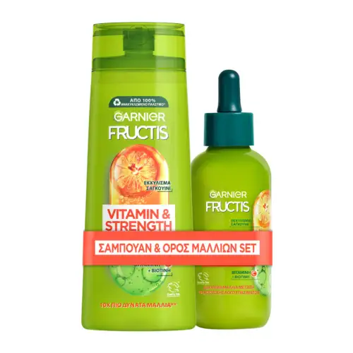 Garnier Fructis Vitamin Strength Set για Αδυναμα Μαλλιά με Ταση Τριχοπτωσης Λογω Σπασιματος