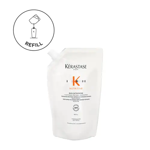 Nutritive Refill Σαμπουάν Bain Satin Riche για Ξηρά Μαλλιά 500Ml Kerastase μαλλιά Ενυδατωση - Θρεψη