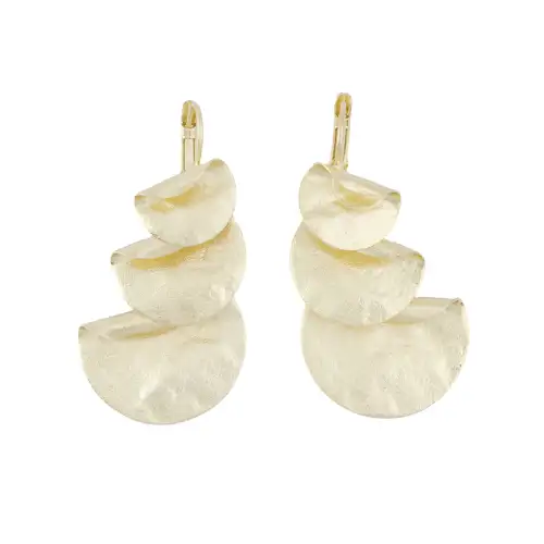 Σκουλαρίκια με Κύκλους - Επίχρυσα Power Of Symbol αξεσουάρ