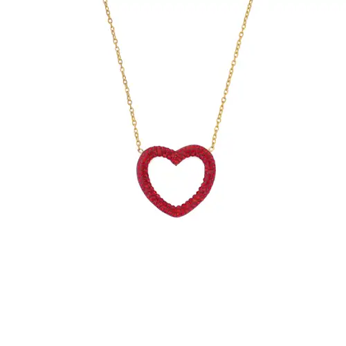 Μενταγιόν Καρδιά με Στράς- Επίχρυσο Power Of Symbol αξεσουάρ My Own Κολιέ