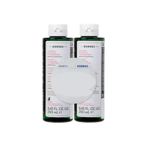 Korres Κυστινη + Γλυκοπρωτεϊνες Σαμπουαν Σετ Κατα Της Τριχοπτωσης για Γυναικίες