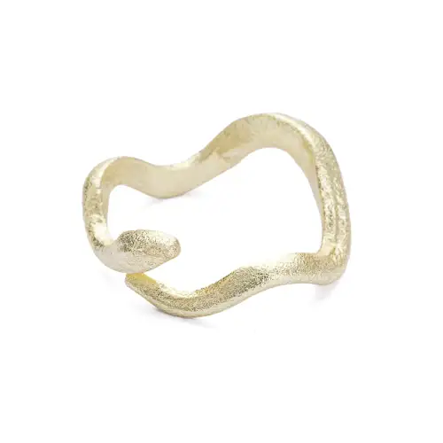Δαχτυλίδι Φίδι - Επίχρυσο Power Of Symbol αξεσουάρ Δαχτυλίδια