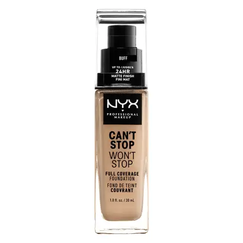 Nyx Professional Makeup Can&Apos T Stop Won&Apos Full Coverage Foundation 30Ml Buff