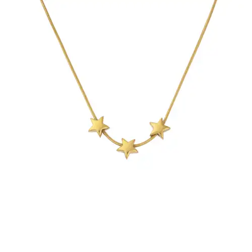 Μενταγιόν με 3 Αστεράκια- Επίχρυσο Power Of Symbol αξεσουάρ My Own Κολιέ