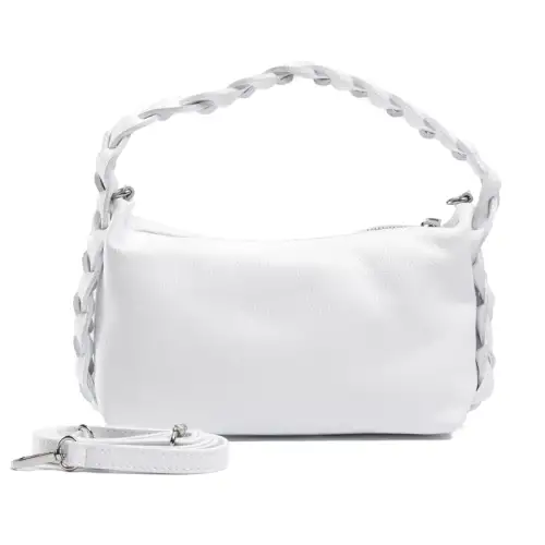 Δερμάτινο Τσαντάκι Ώμου - Λευκό My Own αξεσουάρ Τσάντες-Πορτοφόλια