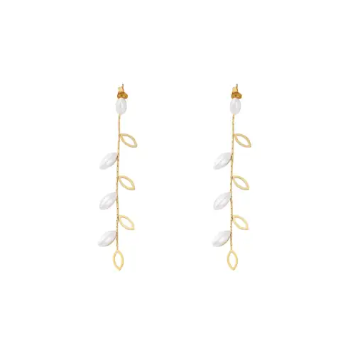 Σκουλαρίκια με Πέρλες- Επίχρυσα Power Of Symbol αξεσουάρ My Own