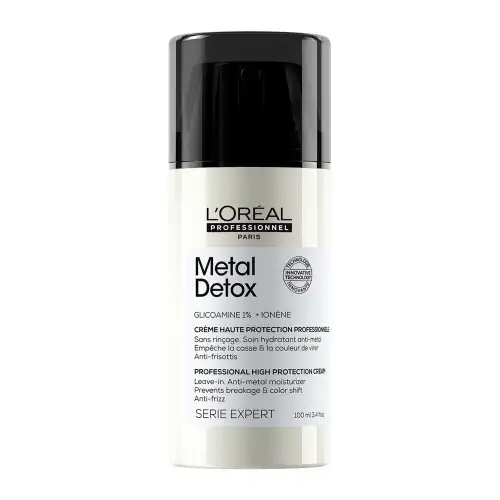Serie Expert Metal Detox Θερμοπροστατευτική Αντηλιακή Leave-In Κρέμα 100Ml L''oreal Professionnel μαλλιά Ενυδατωση - Θρεψη Θεραπείες Μαλλιών