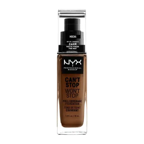 Nyx Professional Makeup Can&Apos T Stop Won&Apos Full Coverage Foundation 30Ml Mocha