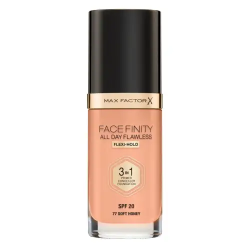 Max Factor Facefinity All Day Flawless 3In1 Foundation 30Ml 77 Soft Honey