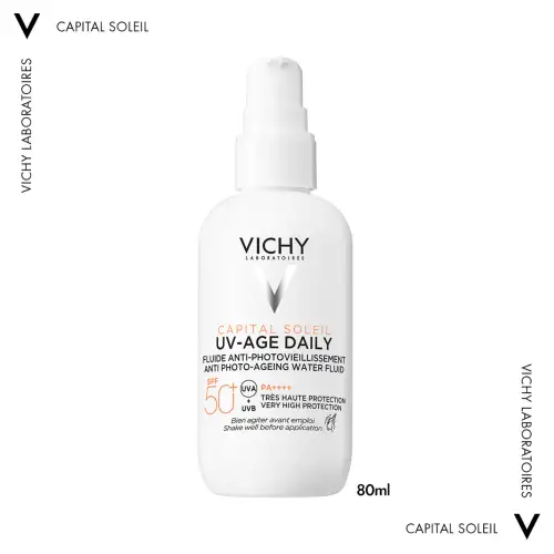 Vichy Capital Soleil Uv-Age Αντηλιακο Προσώπου Κατα Της Φωτογηρανσης Spf50+ 80Ml