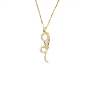 Μενταγιόν Φίδι με Στράς-Επίχρυσο Power Of Symbol αξεσουάρ My Own Κολιέ
