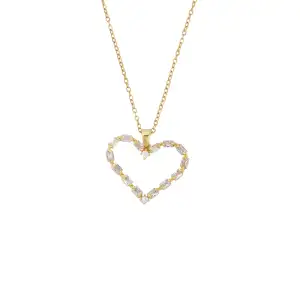 Μενταγιόν Καρδιά με Στράς- Επίχρυσο Power Of Symbol αξεσουάρ My Own Κολιέ