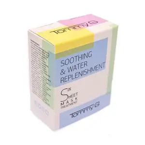 6 Sheet Mask Soothing Water Repl Ment Tommy G Πρόσωπο Ενυδατωση - Αντιγηρανση Μάσκες Προσώπου