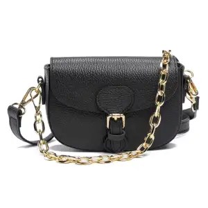 Δερμάτινο Τσαντάκι Χιαστί- Μαύρο My Own αξεσουάρ Τσάντες-Πορτοφόλια