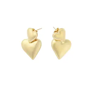 Σκουλαρίκια Καρδιά- Επίχρυσα Power Of Symbol αξεσουάρ My Own