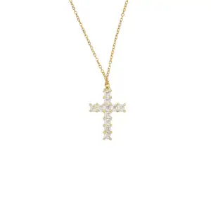 Σταυρός Επίχρυσος με Στράς Power Of Symbol αξεσουάρ My Own Κολιέ