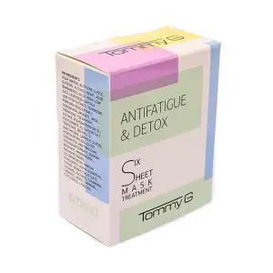 6 Sheet Mask Antifatigue Detox Tommy G Πρόσωπο Ενυδατωση - Αντιγηρανση Μάσκες Προσώπου