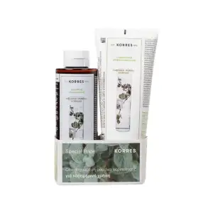 Korres Αλοη Δικταμο Σαμπουαν Kai Μαλακτικη Κρεμα για Κανονικα Μαλλιά Set