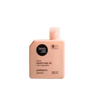 Beach Body Oil Peach 100Ml Laouta Σωμα Αντιηλιακη Προστασια Ενισχυτικό Μαυρίσματος