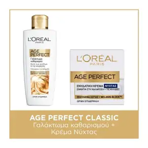 L’oréal Paris Skincare Routine Age Perfect Classic Cleansing Milk Night Cream 250Ml