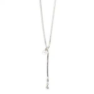 Μενταγιόν Μακρύ με Πέρλα Ασημί Power Of Symbol αξεσουάρ Κολιέ