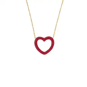 Μενταγιόν Καρδιά με Στράς- Επίχρυσο Power Of Symbol αξεσουάρ My Own Κολιέ