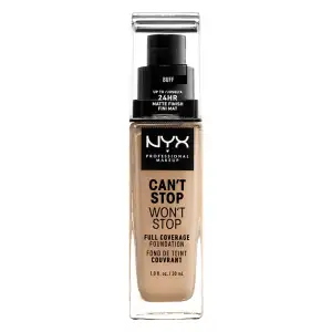 Nyx Professional Makeup Can&Apos T Stop Won&Apos Full Coverage Foundation 30Ml Buff