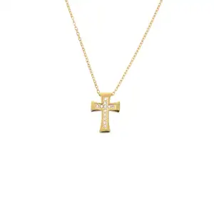 Σταυρός Επίχρυσος με Στράς Power Of Symbol αξεσουάρ My Own Κολιέ